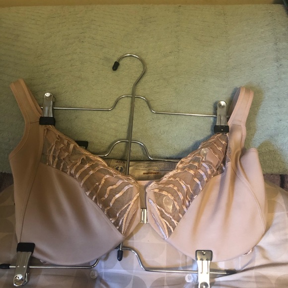 SOLD!π₯³Paramour Angie Front Silver Hook Closure Minimizer Bra 34H - Picture 11 of 14